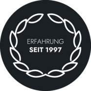 Siegel "Erfahrung seit 1997"